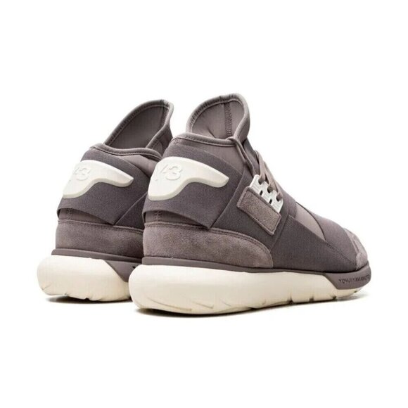 Y-3 Adidas Qasa High Sneaker 40 7 Mens Brown Cream Yohji Yamamoto New - Picture 11 of 11
